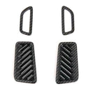 Car Styling Carbon Fiber Color Interior Front Dashboard Upper Ac Vent Cover