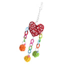Bird Toys Parrot Conures Macaw Cockatoo Cockatiel Chewing Colorful Rattan Balls