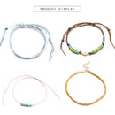 Bohemian Beads Anklets For Women Weave Rope Ankle Charm Bracelets On Leg Be