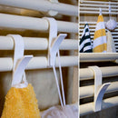 1pc Heated Towel Radiator Rail Bath Hook Holder Clothes Hanger Scarf Shelf FT