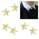 3 Pairs Star Brooch Pin, Collar Tips for Men Corsage Pin, Business Collar Pin