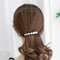 Black White Pearls Bow Banana Hair Clip Diamond Ponytail Holder Hair Clip