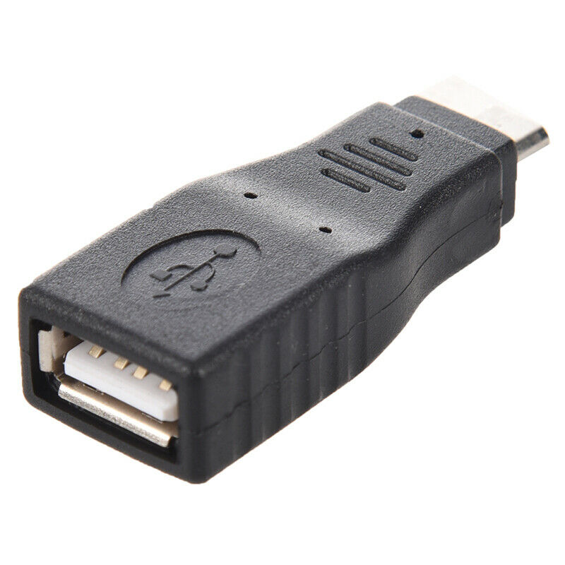 Adapter OTG (On - The - Go) USB - A concave to USB mini - B convex  Black R2M7