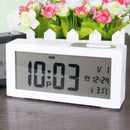 Alarm Clocks Bedside Non Ticking, Battery Operated Digital Clock Large Disp M1E1