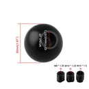 Black Aluminum Gear Shift Knob Round Ball Shape for Manual Transmission Models