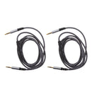 2Pack 3.5mm Male to Male Aux Audio Extension Cable with Remote Control Mic