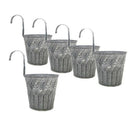 Metal Iron Flower Pot Vase Wall Hanging Balcony Garden Terrace Flower Pot H