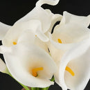 Calla Lily Bridal Wedding Bouquet 10 head Latex Real Touch KC51 White