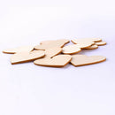 20pcs Unpainted Heart Wooden Shapes Embellishment Rustic Wedding Party Decor