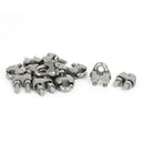 M6 1/4 Inch 304 Stainless Steel Saddle Clamps Cable Wire Rope Clips Fastene