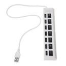 1X High speed USB hub 7 Ports usb white USB Hub Portable 7 Ports USB With 7