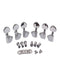1 Set Metal Tuning Keys Tuners 3R3L 18:1 Gear Ratio Luthier Supply for