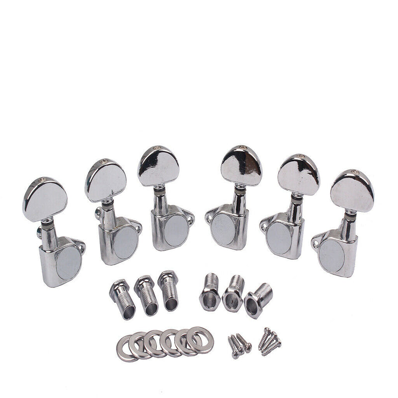 1 Set Metal Tuning Keys Tuners 3R3L 18:1 Gear Ratio Luthier Supply for