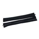 2 Pcs Removable Computer Office Rotating Chair Armrest Covers Black