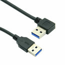 0.4m Right Angled 90 Degree USB 3.0 A Type Male to Straight A Type Male Dat