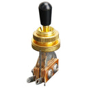 Electric Guitar Brass 3 Way Toggle Switch w/ 3 Pcs 3 Way Toggle Tip Knobs