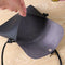 Simple Pure Color Deer Pendant Shoulder Handbag Women Crossbody Bag (Black)