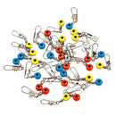 Fishing Tackle Running ledger zip slider beads snap links swivels Red (L) B6C9