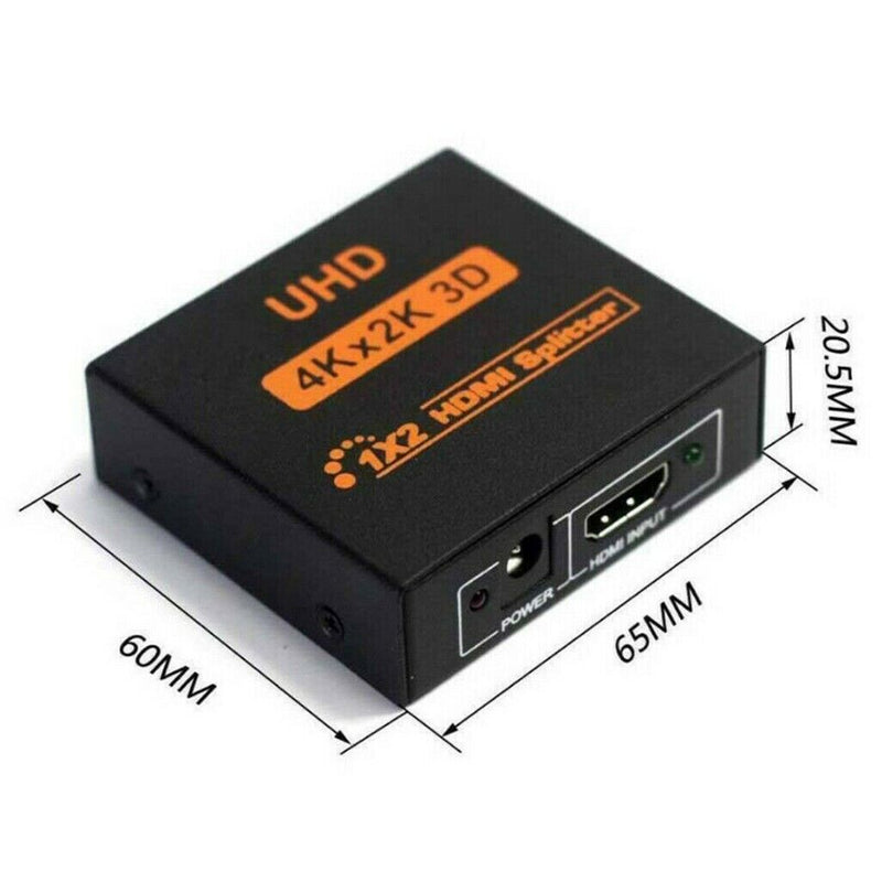 HDMI Switch 4k, 2-to-1 HDMI Switcher, HDMI splitter, Supports 4K, Full HD1080p,