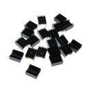 20x Transistor MOSFET  Sink Mini Aluminium to-220 Cooling Fin 23x16x30mm