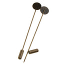 10pcs Copper Collar Lapel Pin Stick Glue On Base Boutonniere Pins 1cm Pad