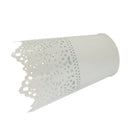Metal Crown Lace Planter Flower Plant Pot DIY Home Gardening Decor -White