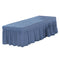 Massage Table Skirt Beauty Bed Cover Valance Sheet  Blue Ash