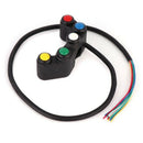 Universal 5 button Array Motorcycle Switches Race Bikes Motocross 22mm Hand P2H4