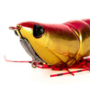 Plastic 25g Wood Shrimp Squid Hook Fishing Lure Hard Baits for Outdoor Tool