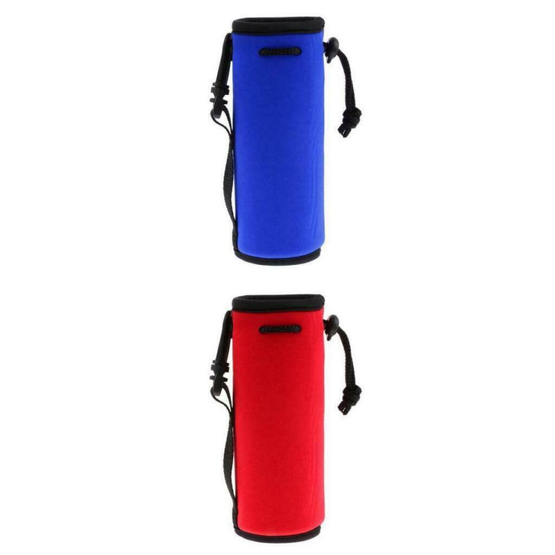2Pcs Neoprene Sport Water Bottle Holder Sleeve Camping Hiking Backpacking 500ml