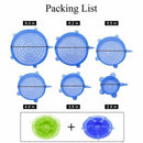 Silicone Stretch Lids,12-Pack Various Free Flexible Container Lids Food Cov