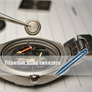 Pocket TC4 Titanium Alloy Tweezers Outdoor Camping Clamping Gadget (Blue)