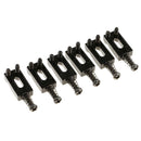 Set of 6 Vibrato Bridge Saddles for Electric Guitar Instrument Accs - Black