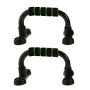 1 Pair Steel Push up Bars Chest Muscle Pushup Stands with Foam Grips Black