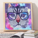 5D DIY Special-shaped Diamond Painting Animal Cross Stitch Kit (H086 Cat)