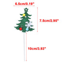 5pc Merry Christmas Cake Topper Cupcake Insert Card Mini Xmas Tree BirthdayB Hn