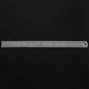 12 inch Double Sided Metal Steel Measuring Ruler Scale Office Supply H8A5