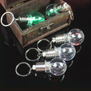 Mini Color Changing LED Flashlight Light Bulb Lamp Key Ring Keychain Striking