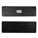 Arabic Keyboard 2.4Ghz Touchpad Usb Wireless Keyboard Black Plastic