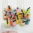 20PCS 22x11mm Fruit Slice Juice Glass Bottle Charms Pendant Jewelry Findings