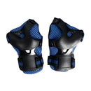 6 Pcs Kid Child Roller Skating Bicycle Knee Wrist Guard Elbow Pad Blue