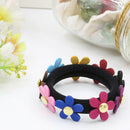 Accessori per capelli elastici di bellissimi fiori dolci colorati a coda 3C