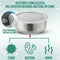 5PC Stainless Steel Round Sealed Crisper Fresh Bowls Food Beans Storage Bowl Box