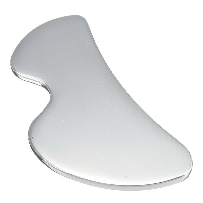 304 Stainless Steel Gua Sha Board Plate Relaxing Muscle Meridian Massager B K8P3