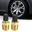 2x 1/8" NPT MPT Solid Brass Air Compressor Tank Fill Valve Schrader Accessories