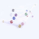 8pcs Maternity Belly Bar Flexible Crystal Pregnancy Navel Ring Belly Butto FPK