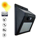 30 LED Solar Powered Wall Light Outdoor PIR Motion Sensor Garden Security Lamp
