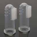 8Pcs Pet Cat Dog Finger Tooth Teeth Brush Dental Care Cleaning Silicone Brushes