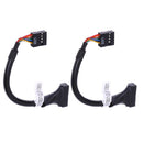 USB 3.0 20 Pin Male to USB 2.0 9 Pin Motherboard Female  Cable