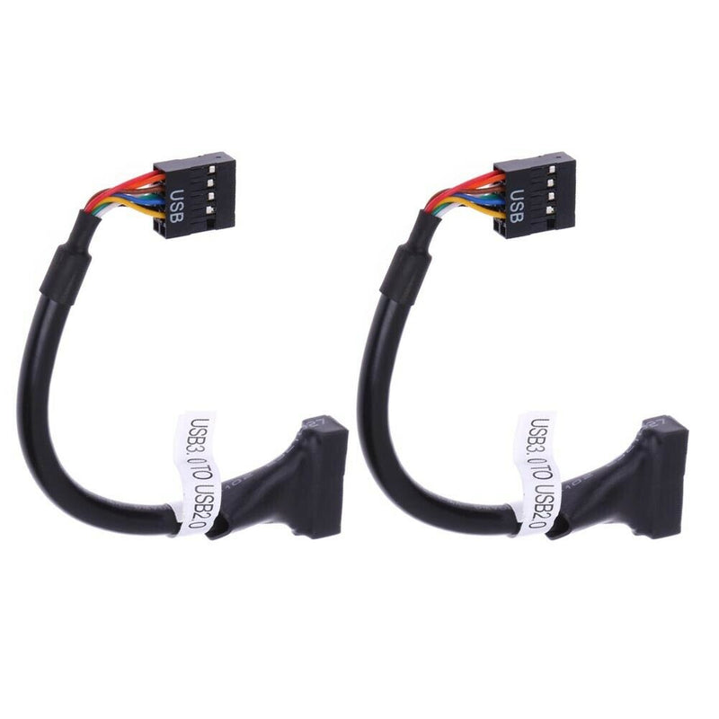USB 3.0 20 Pin Male to USB 2.0 9 Pin Motherboard Female  Cable